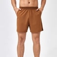 thumbnail image 2 of YLSDY Men's Athletic Running Shorts Quick Dry Workout Shorts Lightweight Sports Gym Basketball Short Pants Hiking Shorts Brown XL, 2 of 9