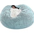 thumbnail image 1 of Lazy Sofa Bean Bag Artificial Fur Bean Bag Bean Sofa, 1 of 2