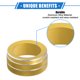 thumbnail image 3 of 3 Uds AC Climatizador Control Perilla Anillo Compatible para Jeep, Dorado Tono, 3 of 8
