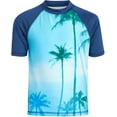 thumbnail image 4 of Big Chill Boys' Rash Guard Set - 2 Piece UPF 50+ Swim Trunks and Long Sleeve Swim Shirt (Little Kid/Big Kid), 4 of 6
