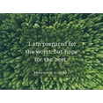 thumbnail image 2 of ArtsyQuotes 14x12 White Modern Wood Framed Museum Art Print Titled - Benjamin Disraeli Quote: Prepared for the Worst, 2 of 4