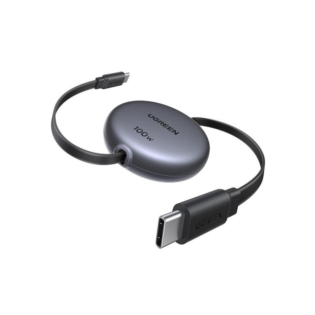 Cable USB C Retráctil UGREEN Negro 100W Carga Rápida PD3.0 PPS