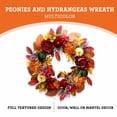 thumbnail image 3 of Peonies and Hydrangeas Wreath, Multicolor, 24", Fall by Way To Celebrate, 3 of 6