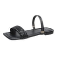 thumbnail image 2 of Zapatos de mujer de verano, elegantes tacones planos, informales, de Color sólido, sandalias sin cordones, zapatillas de ratán tejidas con punta cuadrada Wmkox8yii  hj789, 2 of 6