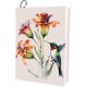 thumbnail image 1 of Funda elástica para libros con diseño floral de colibrí, lavable, reutilizable, de nailon y poliéster, ideal para cuadernos., 1 of 9