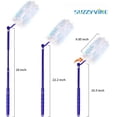 thumbnail image 3 of SUZZYVINE Disposable Duster Wish a Long Handle Plus a Short Handle, 15Count Duster Refills,Blue and White, 3 of 8