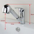 thumbnail image 2 of Hytrove Wash Basin Taps Faucet Ceramic Silver 1Set with Anti-Abrasion Feature, 2 of 8
