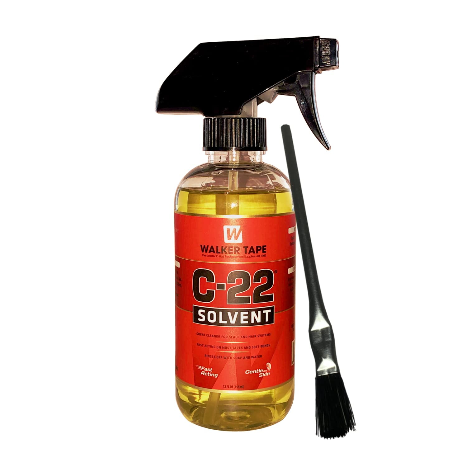C22 Solvent Wig Glue Remover 12oz w/ Brush Applicator Bundle Pack