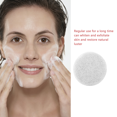 thumbnail image 1 of Face Cleaning Sponge Round Face Cleaning Pad Portable Exfoliating Face Cleaning Facial Washing Cleanser, White, 1 of 8