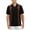 01-Black/Burgundy, variant on Men's Cuban Guayabera Beach Wedding Short Sleeve Button-Up Casual Dress Shirt (Black/Burgundy, XL)
