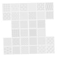 thumbnail image 1 of 32 Piezas Plantilla Sashiko Set de Plantillas para Bordado Creativo PET Patrón Geométrico Flexible Estabilizador de Bordado Manualidad Adecuado para Textiles Prendas de Vestir Bolsos, 1 of 8