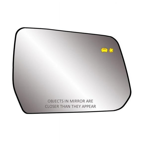 K-Source Driver Side Heated Mirror glass w/ backing plate, Traverse, BSDS, RH 50322