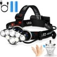 thumbnail image 1 of Potente linterna frontal impermeable de 40000 lm - Cabezal recargable por USB, 1 of 5