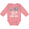 thumbnail image 3 of Inktastic Best Nona Ever Grandchild Boys or Girls Long Sleeve Baby Bodysuit, 3 of 5