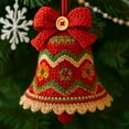 thumbnail image 6 of Shoreew DIY Crochet Christmas Bell Ornament Kit Hand-Knitted Santa Claus Bell Christmas Tree Decoration Holiday Craft Set for Beginners Adults, 6 of 7