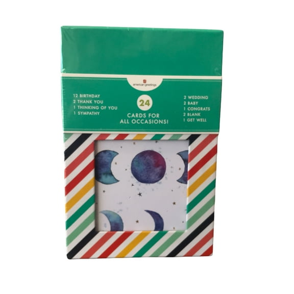 American Greetings Handmade All Occasions Greeting Cards, with Envelopes 3" x 8.25" (24 Count)