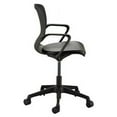 thumbnail image 2 of Safco Shell Desk Chair Black Vinyl Plastic Seat - Black Plastic Back - Steel Frame - 5-Star Base, 2 of 3