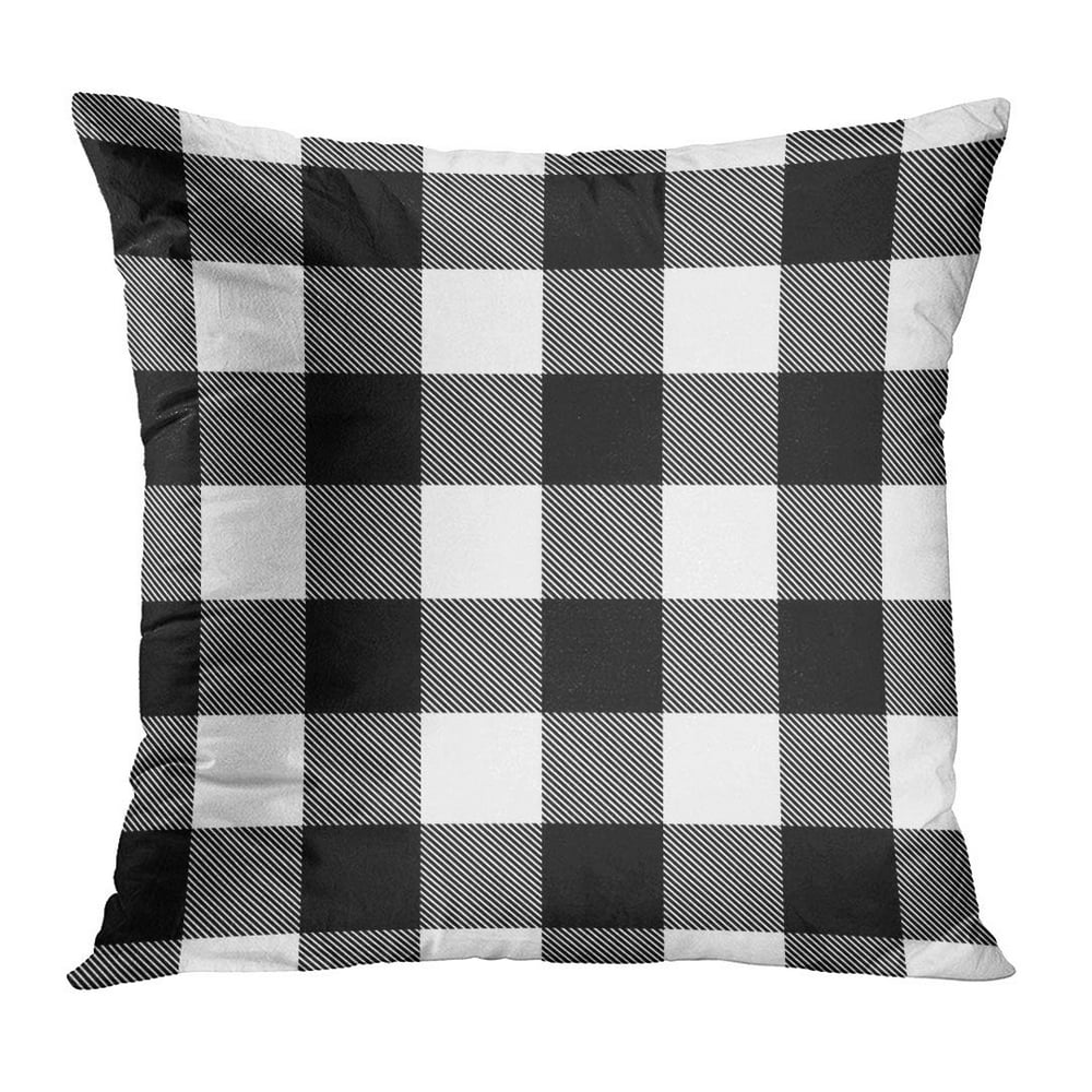 ECCOT Gray Grey Classical Black and White Checkered Retro Pattern Plaid