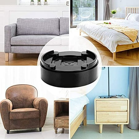 Miix Home 8 Pack Round Black Add 1 2 Inch Durable Stackable Adjustable Bed Risers Lifts For Frame Table Or Furniture Heights 1500 Pounds Canada Stackable Adjustable Bed Risers, Can You Put An Adjustable Bed Frame On Risers
