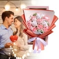 thumbnail image 3 of 18Pcs Gradient Color Crushed Ice Soap Bouquet, Luxury Soap Rose Gift for Wife, Soap Flower Bouquet with Gift Box, Valentine's Day Crushed Ice Soap Gift, Ideal for Valentine's Day Gifting, 3 of 5