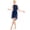 Navy_Blue, variant on YiZYiF Womens Sequins Dance Leotard Dress Lyrical Modern High-Low Skirted Leotard Ballroom Dance Costume Wine_Red Small