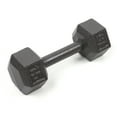 thumbnail image 2 of XPRT Fitness Cast Iron Dumbbell, Hammertone Gray, 5 lb, Pair, 2 of 2