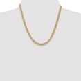 thumbnail image 4 of 14K Yellow Gold Curb Chain Styles Necklace 5.75 mm Flat Beveled 20 inch, 4 of 4