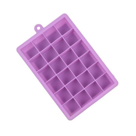 24 Grid Silicone Ice Cube Tray Molds DIY Desert Cocktail Juice Maker Square Mould Specification:Light (The Best Juice Maker)