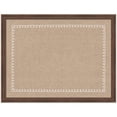 thumbnail image 4 of Kate and Laurel Framed Fabric Pinboard 26 x 20, White Scalloped Edge Printed Linen Classic Bulletin Board for Use as a Vision Board or Wall Organization, Florence Medium Brown Frame, 4 of 8