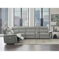 thumbnail image 2 of Lexicon Maroni 6-piece Contemporary Fabric Reclining Sectional in Gray, 2 of 8
