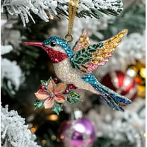 Hummingbird Acrylic Pendant Sun Catcher, Window Hanging Ornament for Garden Patio and Home Decor, Sparkling Light Decoration and Holiday Gift for Nature Lovers