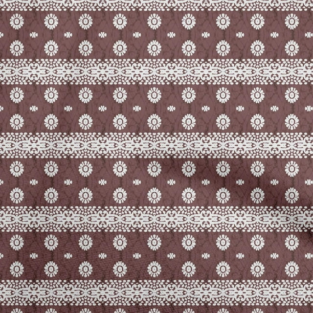 oneOone Velvet Maroon Fabric Aian Batik Craft Projects Decor Fabric Printed By The Yard 58 Inch Wide