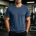 thumbnail image 2 of Mens Cooling T-Shirt, Moisture Wicking Quick Dry Athletic Tee, Lightweight Breathable Summer Shirt for Hot Weather Size 3XL Navy, 2 of 6