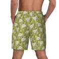 thumbnail image 4 of Uemuo Daisies Flowers Pattern Mens Swim Trunks Quick Dry Board Shorts with Mesh Lining, Stretch Beach Shorts Quick Dry No-Chafing Board Shorts-, 4 of 9