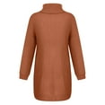 thumbnail image 4 of under $5 JINMGG 2026 Fall Winter Plus Size Sweaters for Women,Fashion Women Solid Long Sleeve Sweater Dress Turtleneck Sweater Pullover Dress, 4 of 8