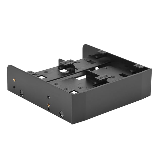 2,5" 3.5" HDD SSD SPSD SPSD Adaptador Hard Drive Bay Convertidor De Disco Duro Bajón De Disco De Disquete De 5,25" Con Tornillos De Montaje Deflector