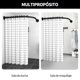 thumbnail image 5 of Barra De Cortina De Ba&ntilde;o De Ducha Extensible De 80-150cm Tubo En L Para Cortina De Ba&ntilde;o De Acero Inoxidable Ajustable Antideslizante Barra Telesc&oacute;pica Angular Para Cor, 5 of 7