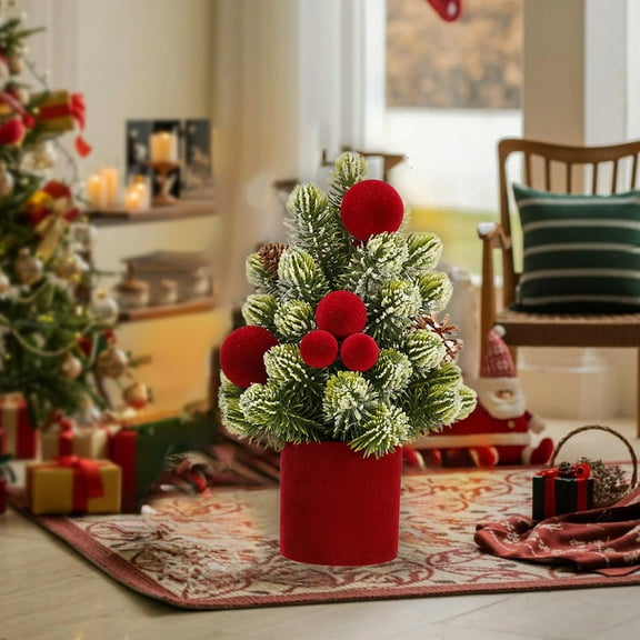 Christmas Gifts For Grandkids Small Christmas Tree Ornament For Desk Bedroom Living Room Scene Setting Mini Christmas Tree Decorations