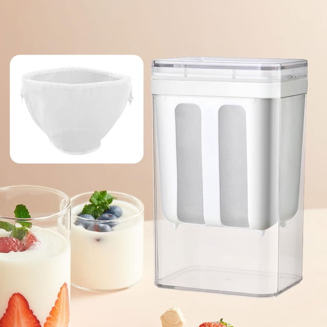 Elodie Yogurt Maker Strainer Gadget Easy to Clean Container Reusable Multipurpose Whey 1800ml