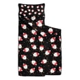 thumbnail image 2 of Black Christmas Santa Pattern Toddler Nap Mats for Kids Preschool,50"x20" Sleeping Mat Bag or Kids,Toddler Sleeping Bag,Toddler Nap Mat or Daycare, 2 of 6