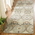thumbnail image 3 of SAFAVIEH Chelsea Odetta Floral Wool Area Rug, Sage/Ivory, 3'9" x 5'9", 3 of 7