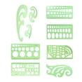 thumbnail image 3 of relayinert 1 Set Circle Stencil Plastic High-quality Convenient Use Eye-catching Templates for Drafting Exquisite Appearance Long Lifespan Type 6, 3 of 7