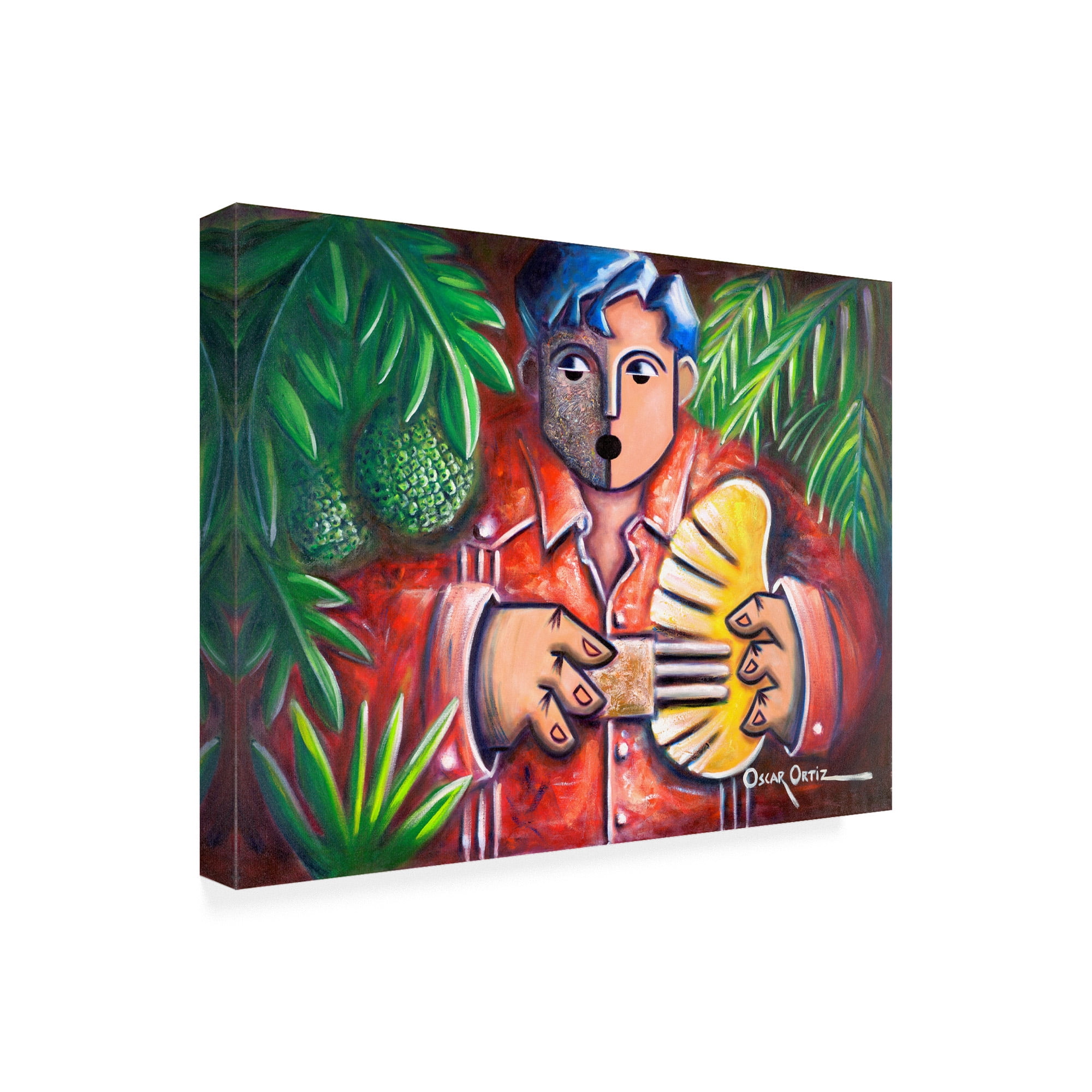 Trademark Fine Art 'Musician In The Palm' Canvas Art by Oscar Ortiz
