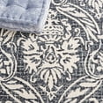 thumbnail image 6 of SAFAVIEH Abstract Constantine Damask Wool Area Rug, Ivory/Navy, 3' x 5', 6 of 11