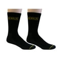 thumbnail image 1 of DEWALT Men's 2 Pack All-Season Cotton Crew Work Socks (Black),10-13, 1 of 1