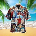 thumbnail image 5 of Dios ama a la gente común Jesús Camisas hawaianas Camisas de playa frescas de moda para hombres y mujeres Camisas florales frescas de verano Ropa, 5 of 5