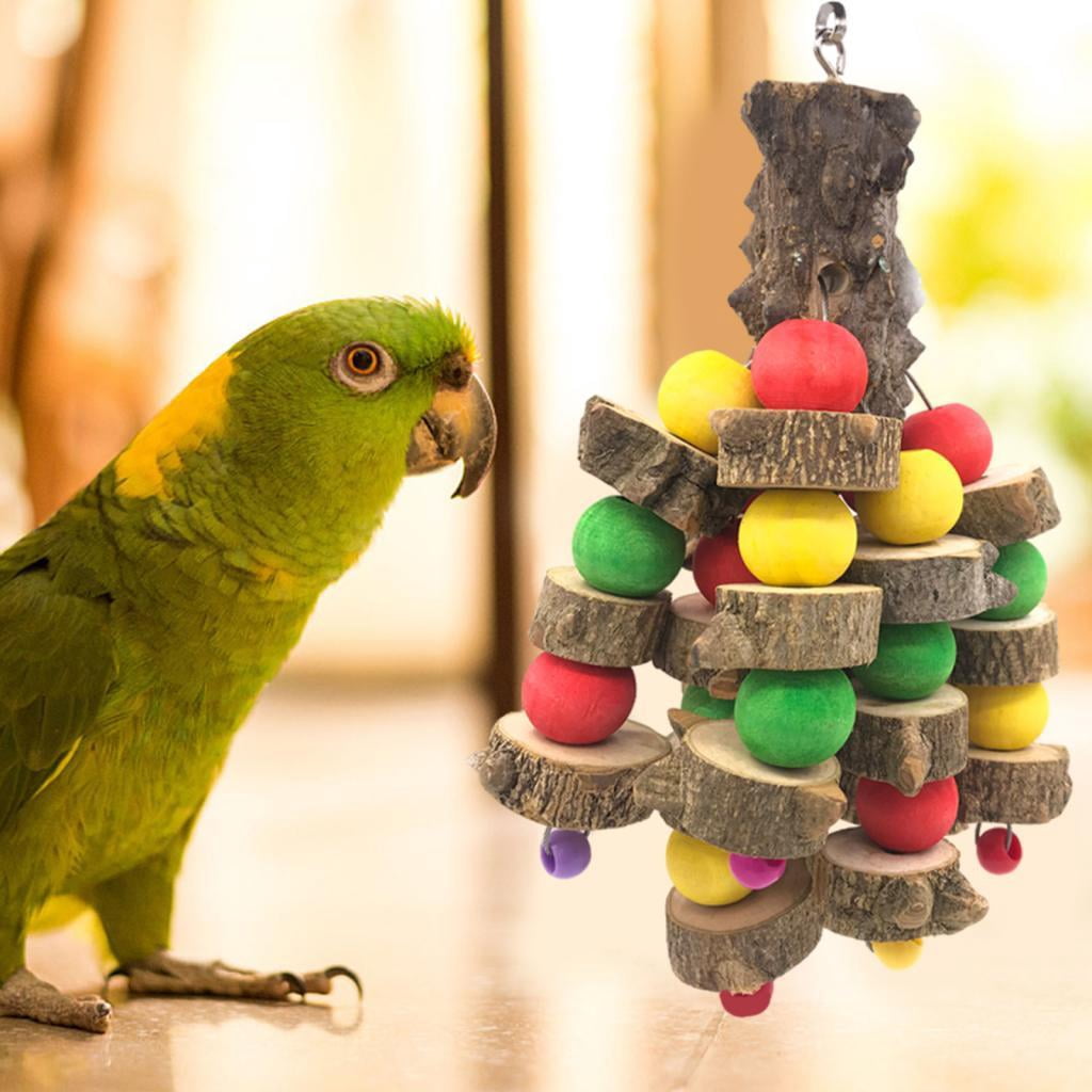 Bird Toys Parrot Chewing Toys, Accessories, Bird Toys for Small Parakeets, Cockatiels, Finches, Budgie, Macaws, , Peony Cockatiel