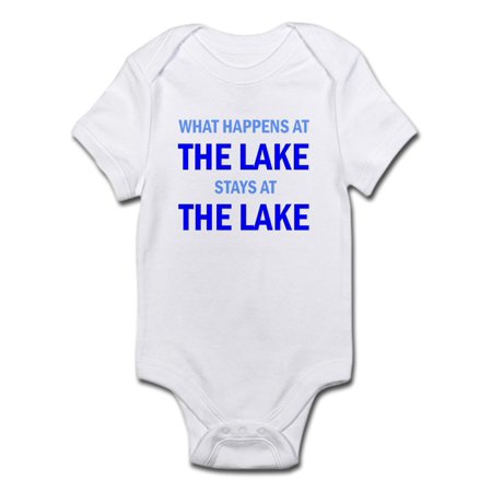 

CafePress - What Happens At The Lake Stays At The Lake Infant - Baby Light Bodysuit