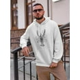 thumbnail image 2 of European Crayfish Pencil Drawing Hoodie Men -Image by Shutterstock, Male x-Large, 2 of 4