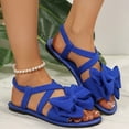 thumbnail image 4 of Sandales à Bout Ouvert pour Femmes, Détail Nœud, Talon Bas, Bride Réglable, Matériau Doux, Style Décontracté d'Été, 4 of 9